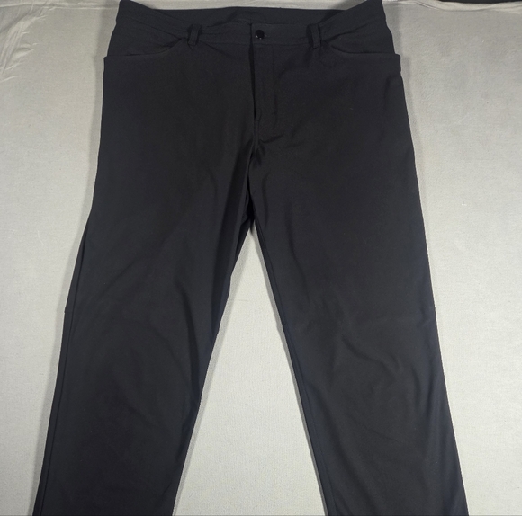 Lululemon Men's ABC Warpstreme Black Pants Size 40x36 - Picture 1 of 12